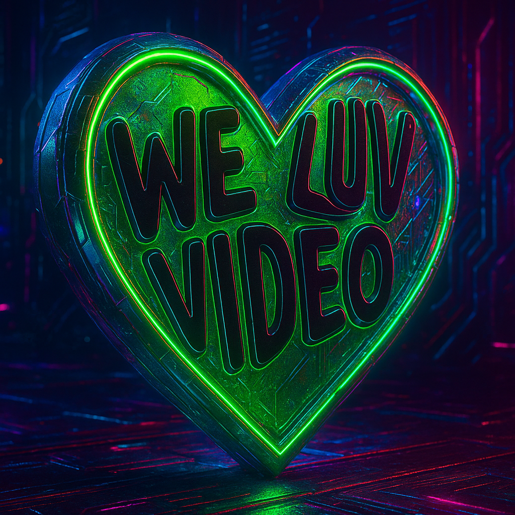 We Luv Video installation